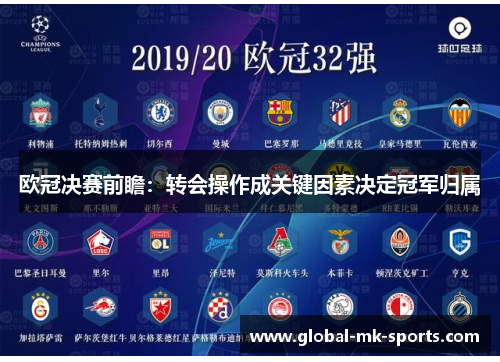 欧冠决赛前瞻：转会操作成关键因素决定冠军归属